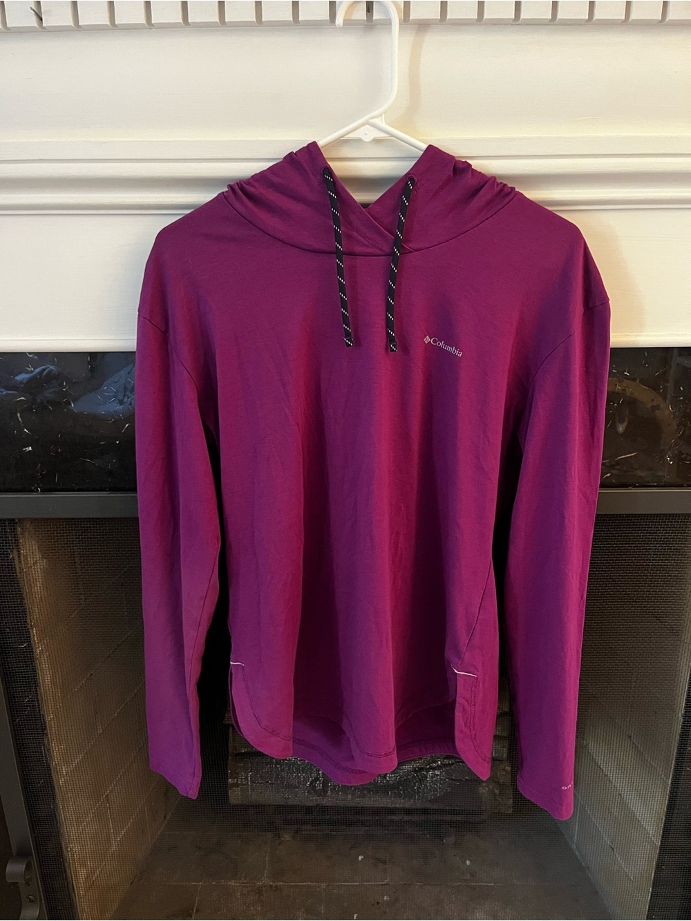 Columbia Hooded Long-Sleeve Shirt - Magenta